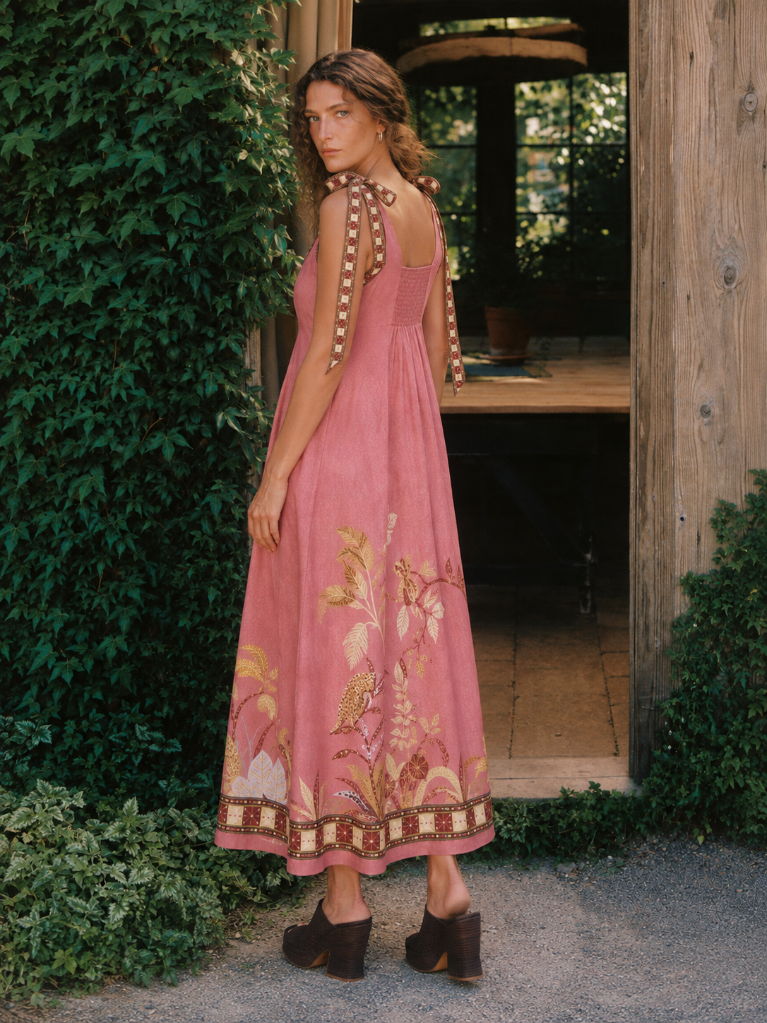 Sierra Tie-Strap Maxi Dress