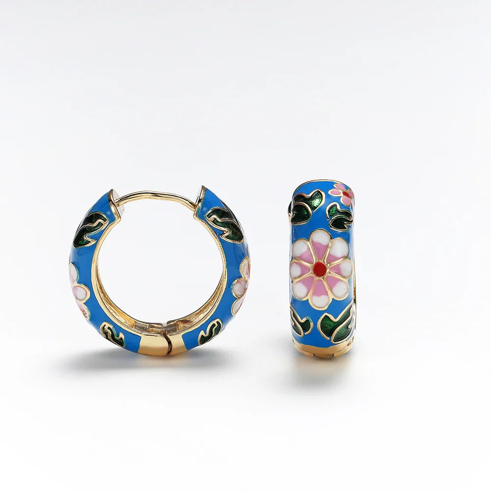 Spring Bloom Hoops