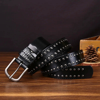 Maverick Genuine Leather Stud Belt