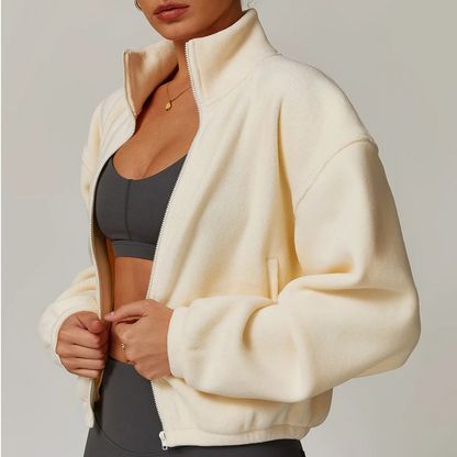 Monterey Cropped Fleece Sweater