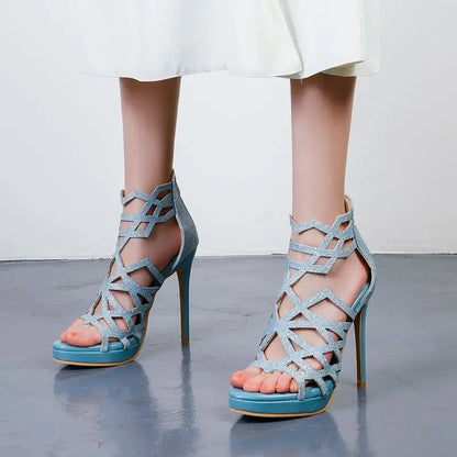Aurora Cutout High Heels