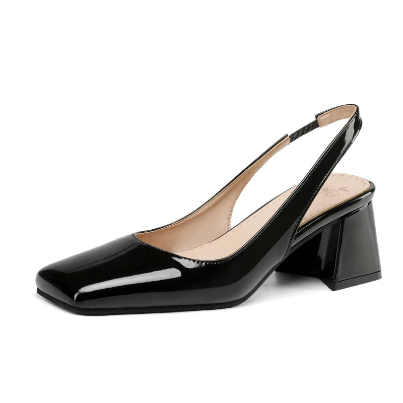 Luna Glimmer Slingback Heels