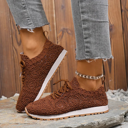 Valencia Spiral Lace Sneakers