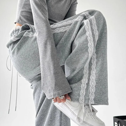Misty Lace Sweatpants