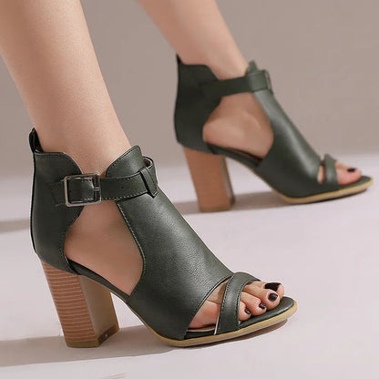 Vera Open Toe Heels
