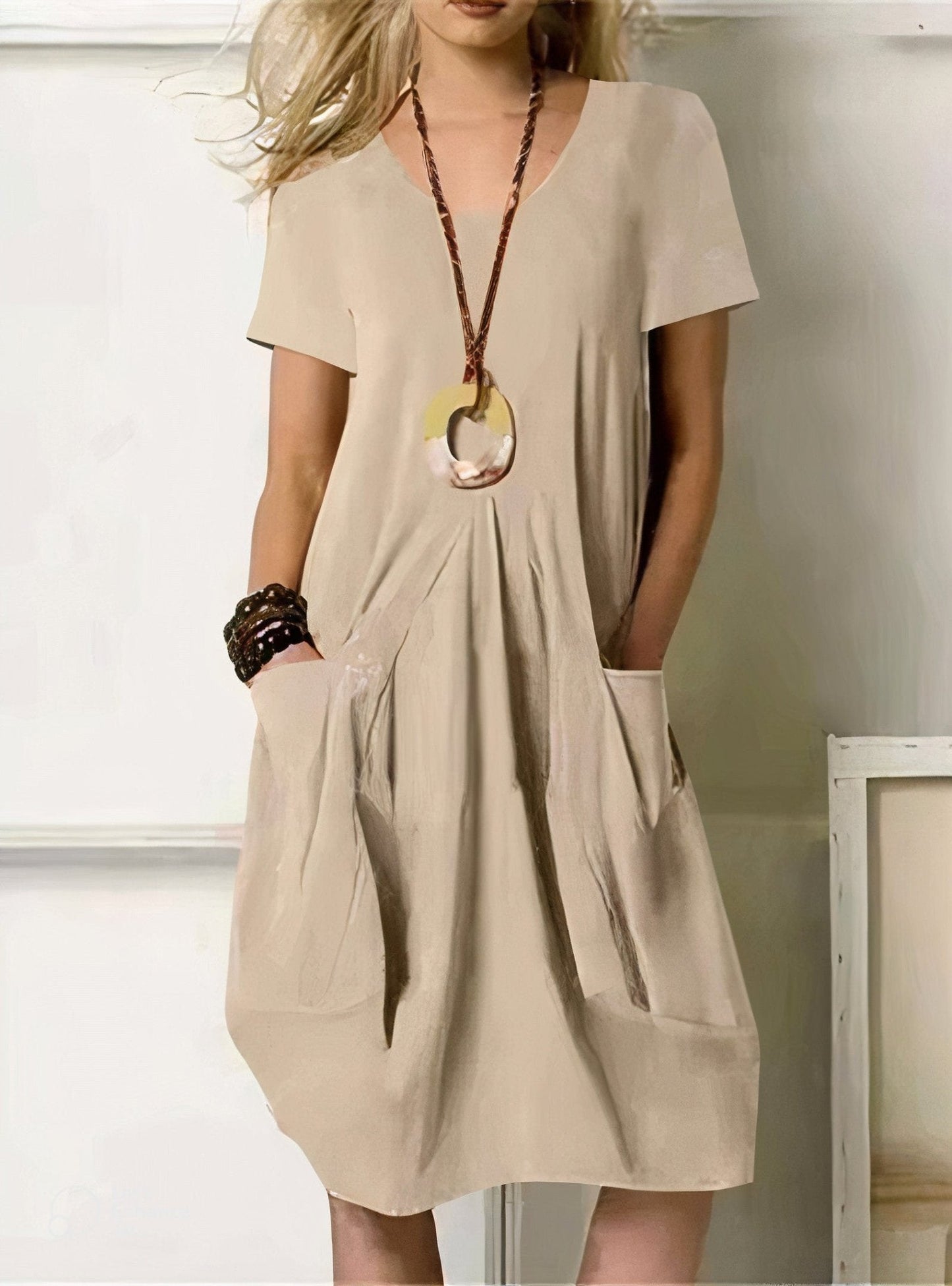 Bayside Cotton Pocket Dress