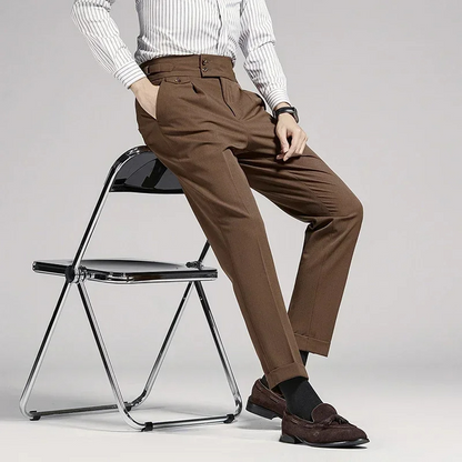Saverio Pleated Gurkha Trousers