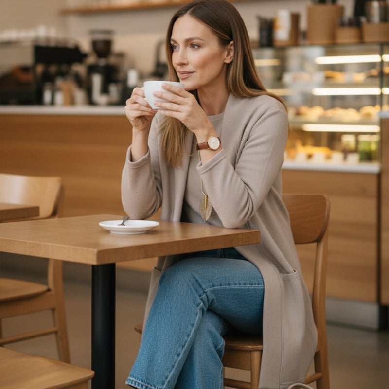 Nora Belle 3-Piece Set Including Long Cardigan, Top, and Pants