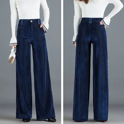 Velvet Flare Trousers