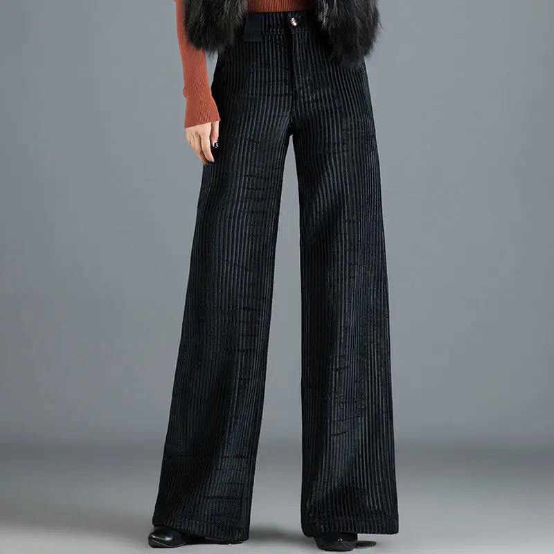 Velvet Flare Trousers