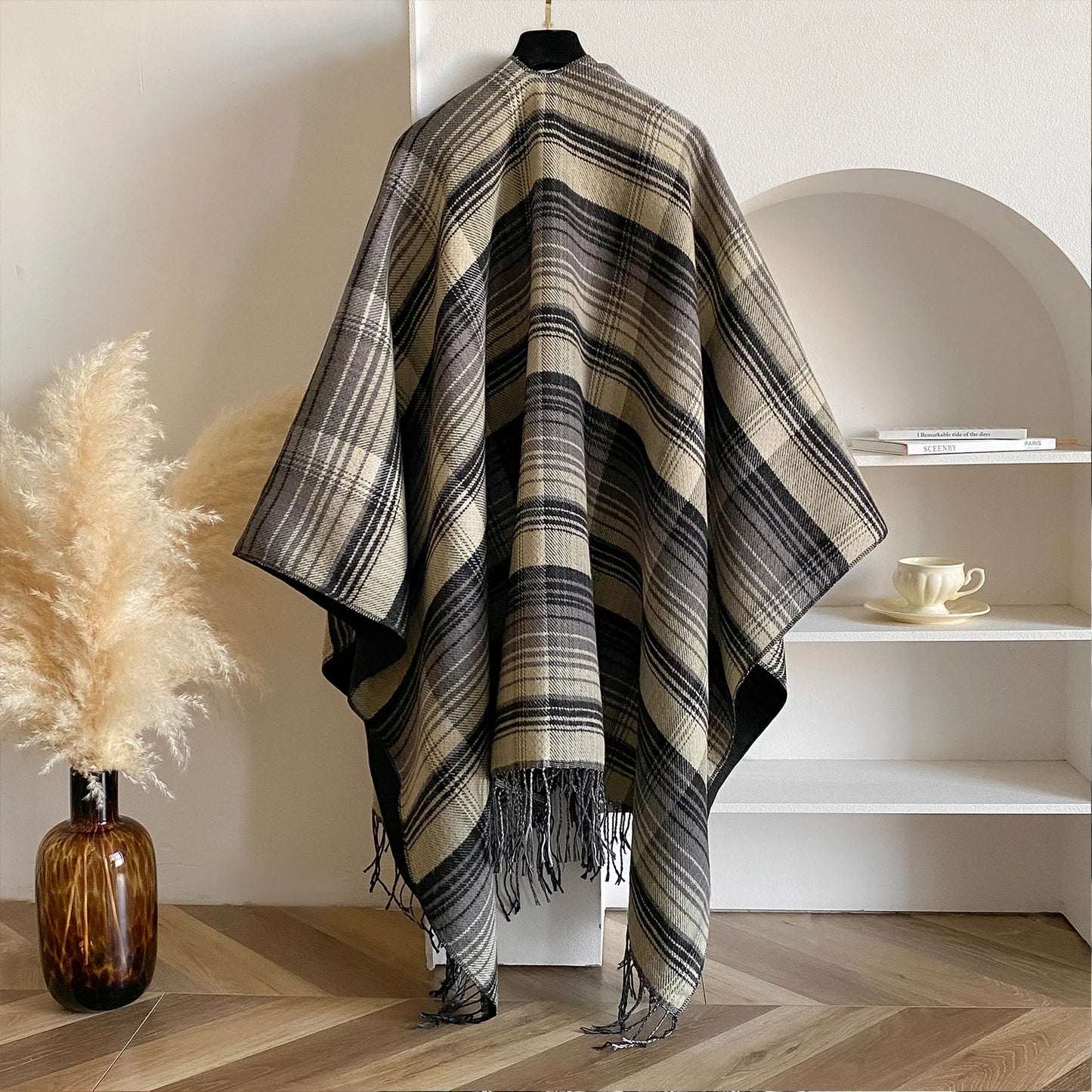 Elysir Plaid Blanket Scarf