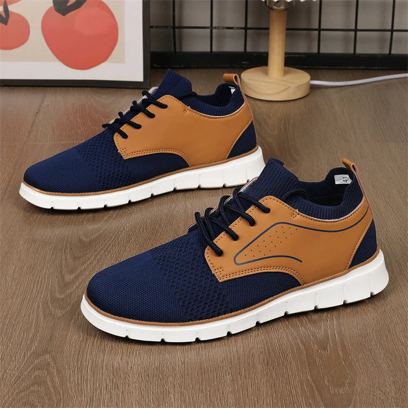 Braxton Mesh & Leather Sneakers