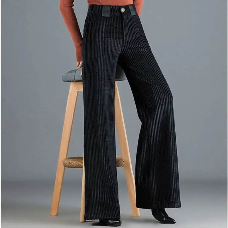 Velvet Flare Trousers