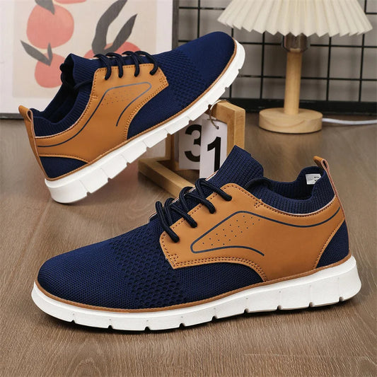 Braxton Mesh & Leather Sneakers