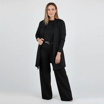 Nora Belle 3-Piece Set Including Long Cardigan, Top, and Pants