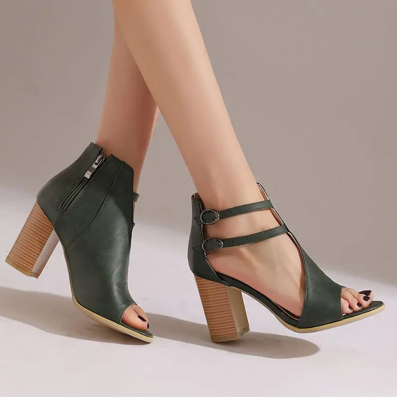 Vienna Twin Strap Heels