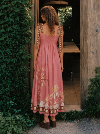 Sierra Tie-Strap Maxi Dress
