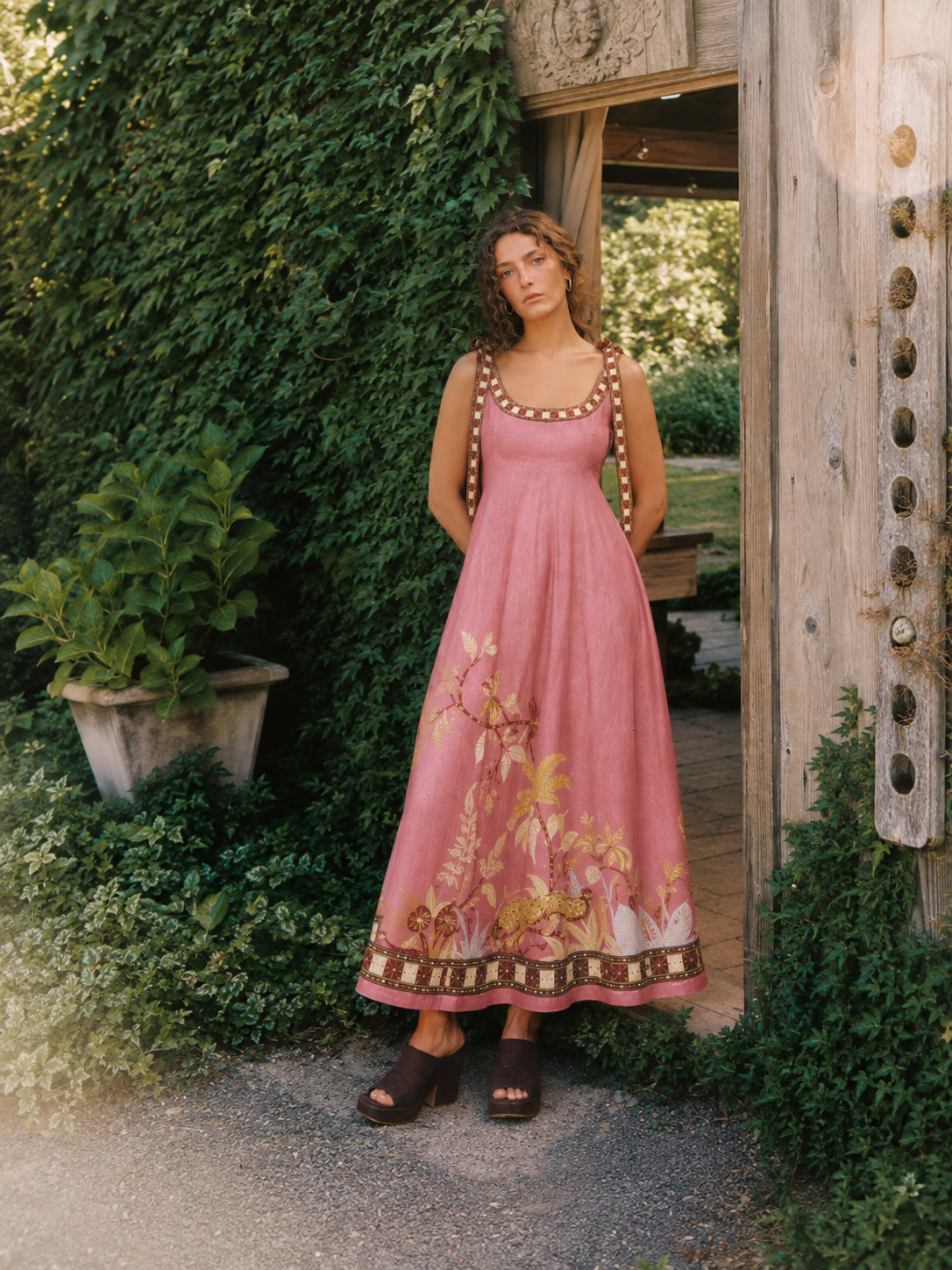 Sierra Tie-Strap Maxi Dress