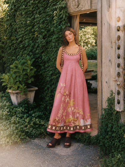 Sierra Tie-Strap Maxi Dress