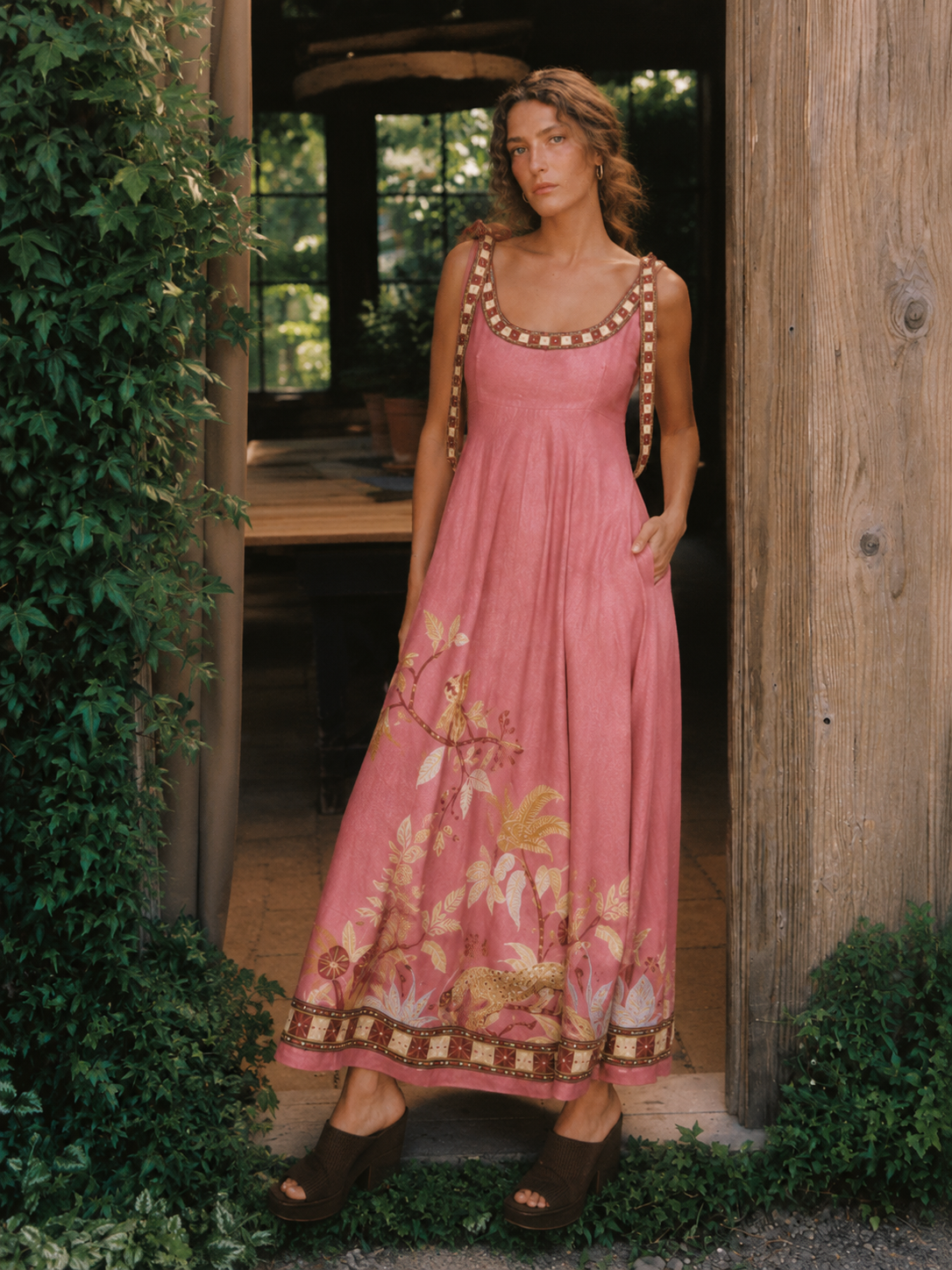 Sierra Tie-Strap Maxi Dress