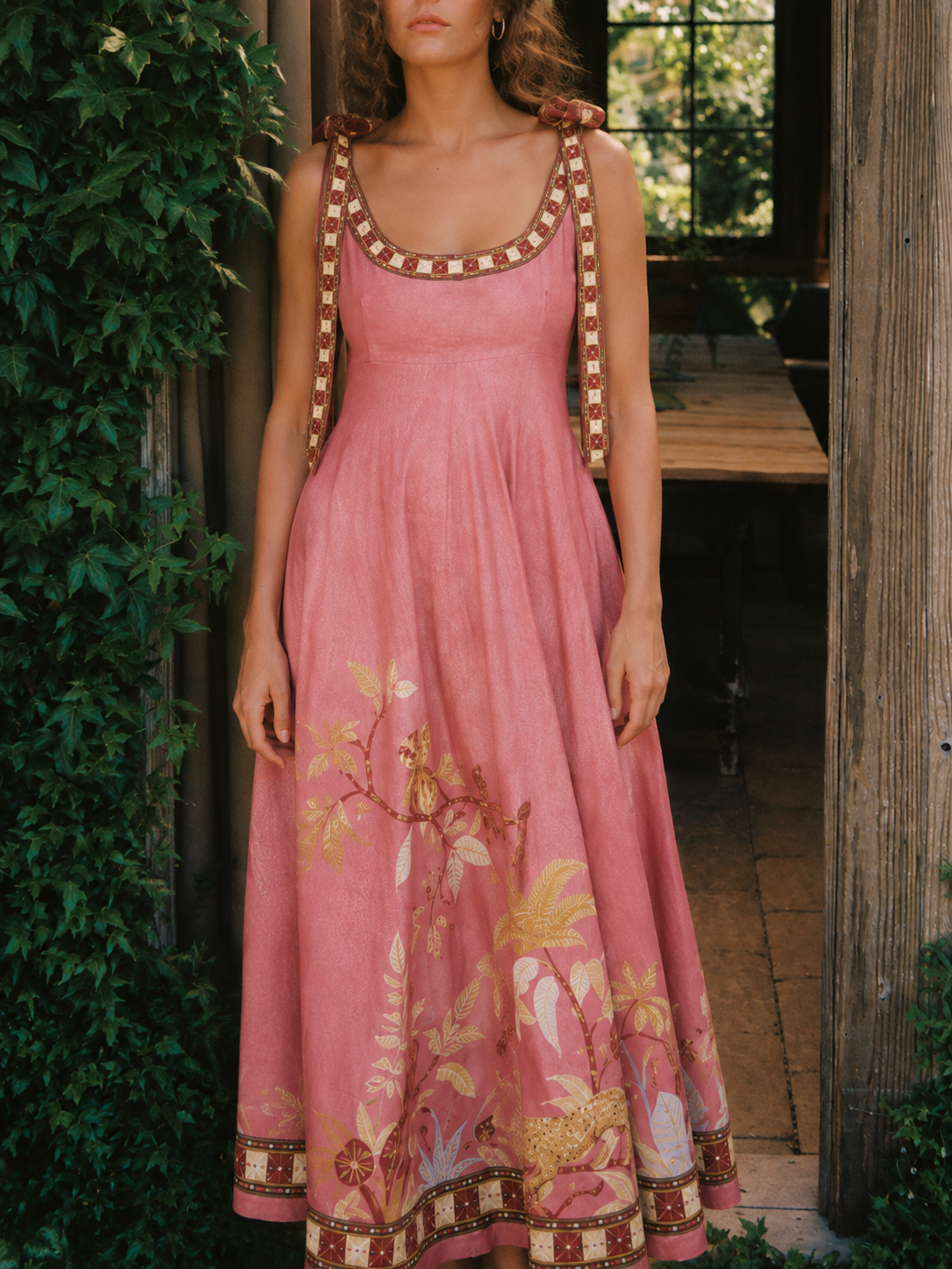 Sierra Tie-Strap Maxi Dress