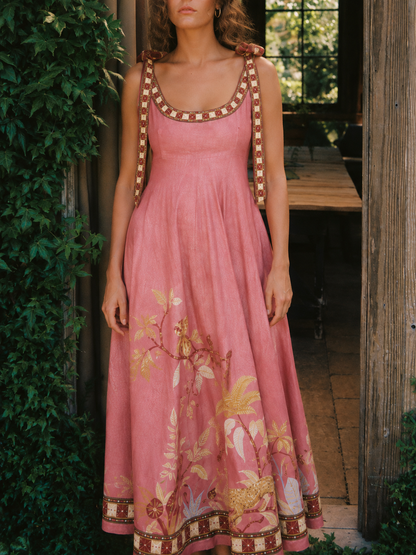 Sierra Tie-Strap Maxi Dress