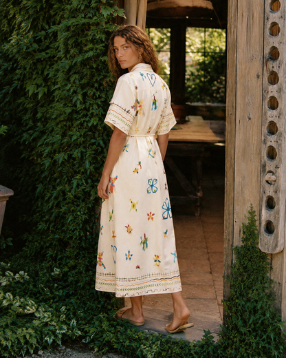 Willow Folk-Print Shirt Dress