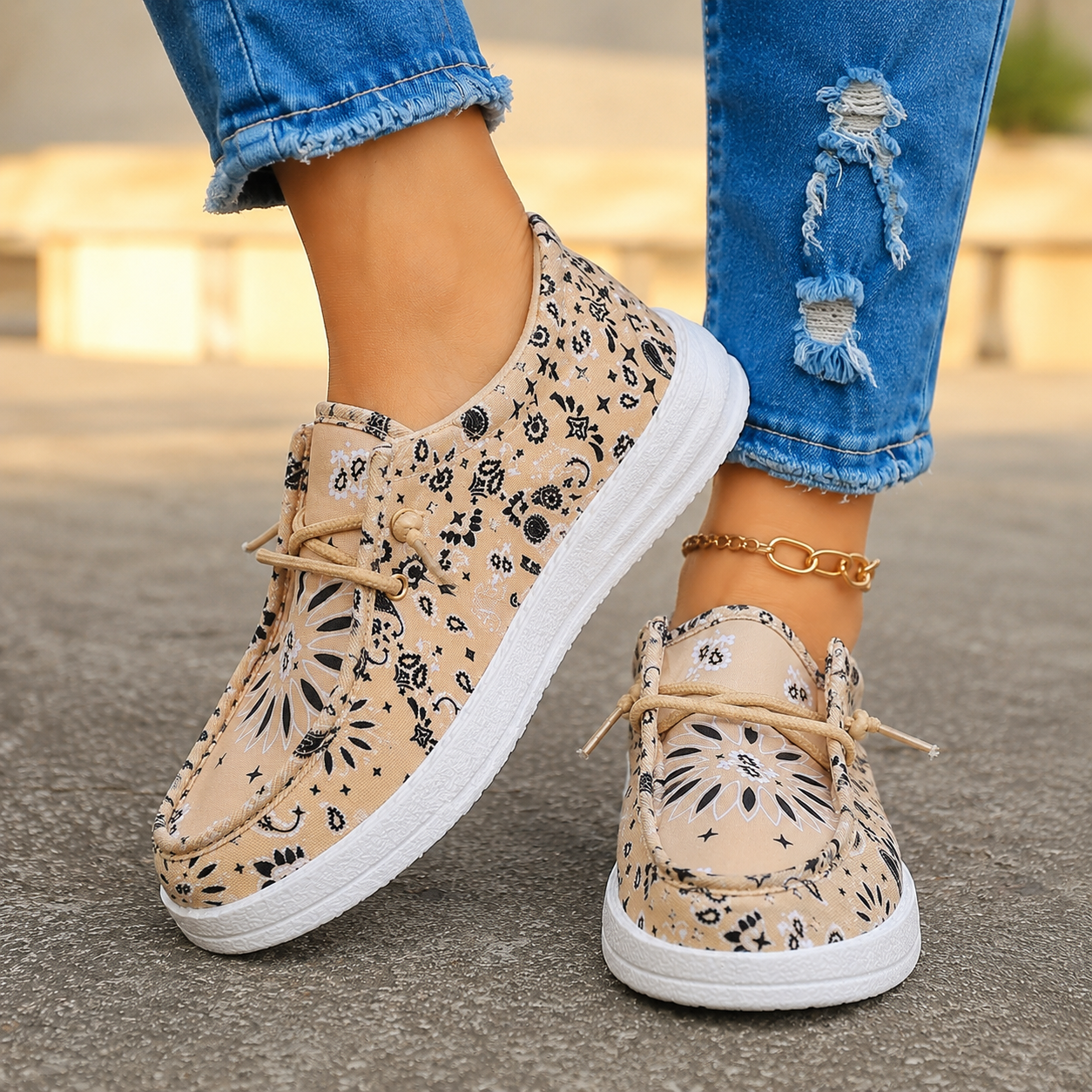 Sierra Canvas Slip-On Sneakers