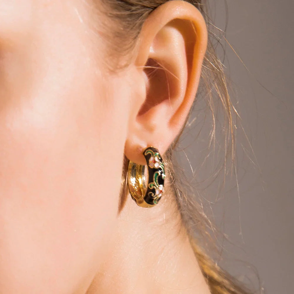Spring Bloom Hoops