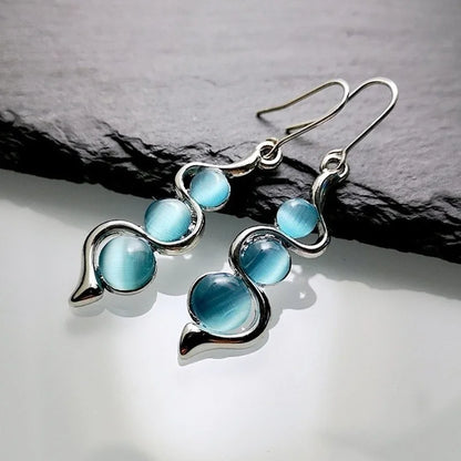 Aqua Sphere Earrings