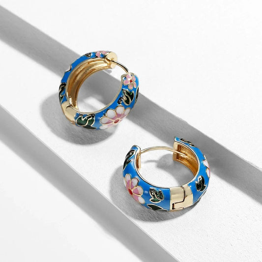 Spring Bloom Hoops