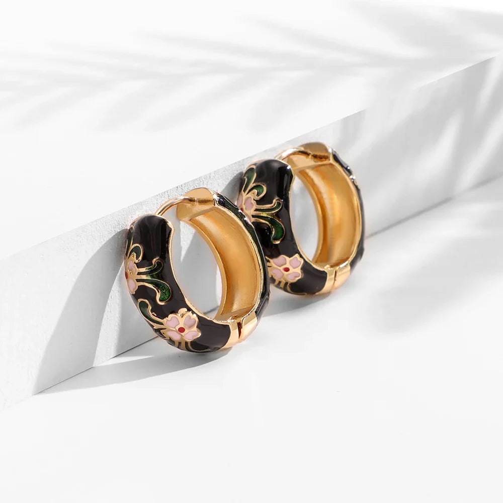 Spring Bloom Hoops