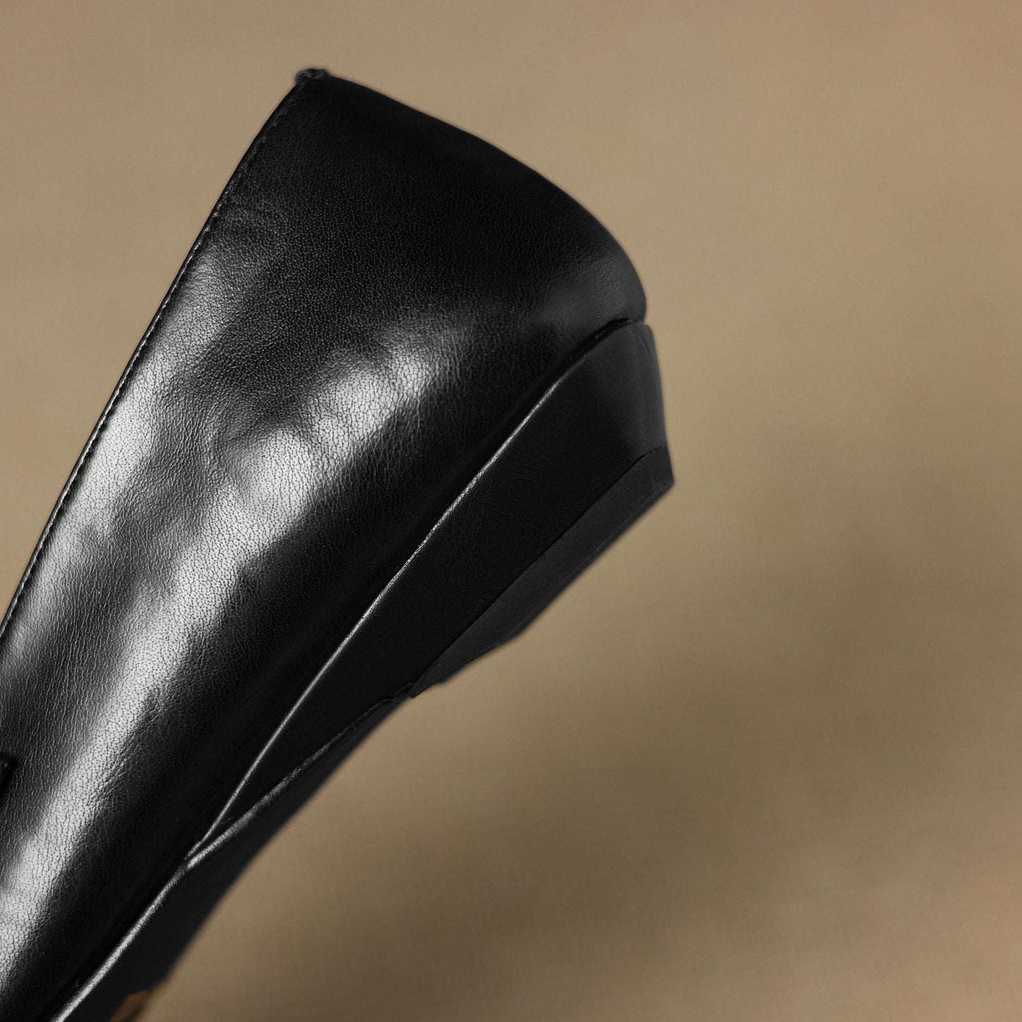 Aspen Buckled Leather Flats
