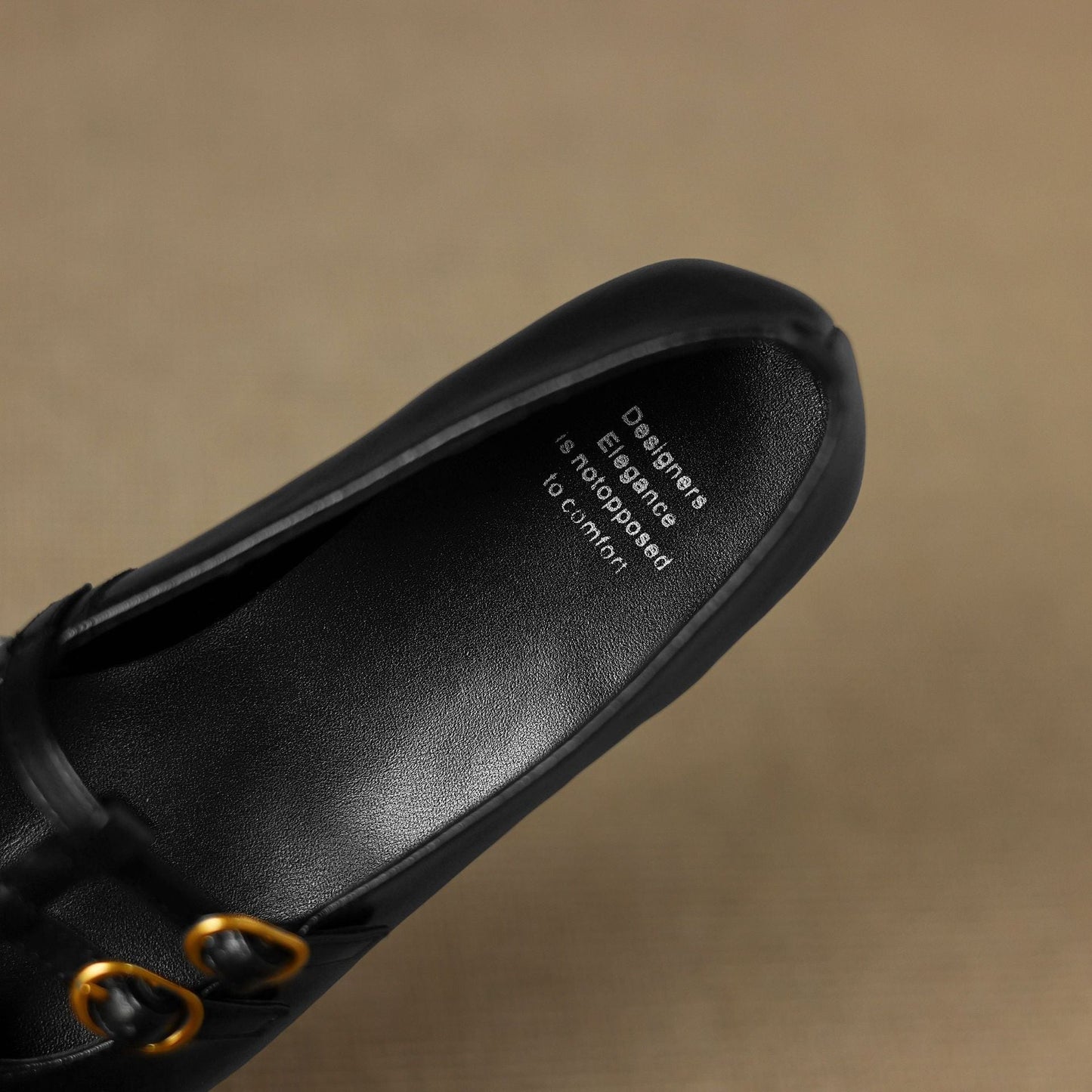Aspen Buckled Leather Flats