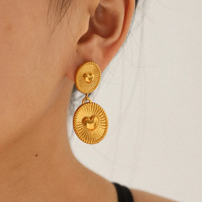 Amora Heart Dangle Earrings
