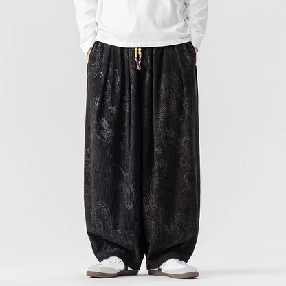 Voyager Wide-Leg Corduroy Pants
