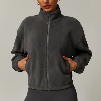 Monterey Cropped Fleece Sweater