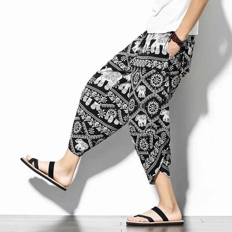 Indigo Cropped Pants