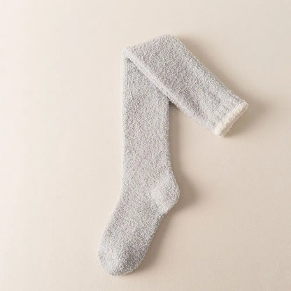 Serene Fuzzy Over-Knee Socks