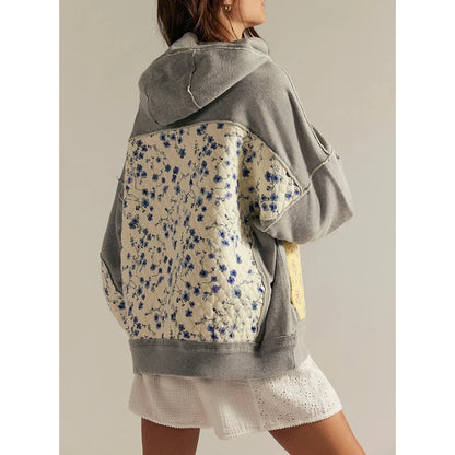 Willow Patchwork Quilted Hoodie