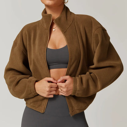 Monterey Cropped Fleece Sweater
