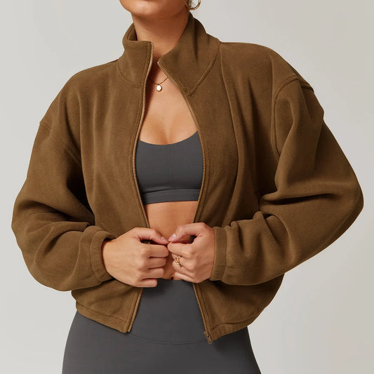 Monterey Cropped Fleece Sweater