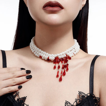 Scarlet Drop Necklace