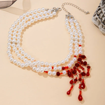 Scarlet Drop Necklace