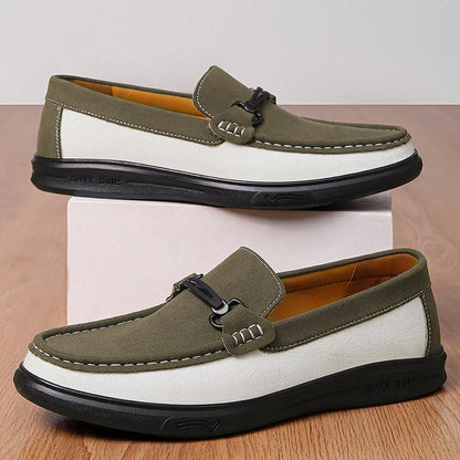 Harrison Cow Suede Bit Loafers