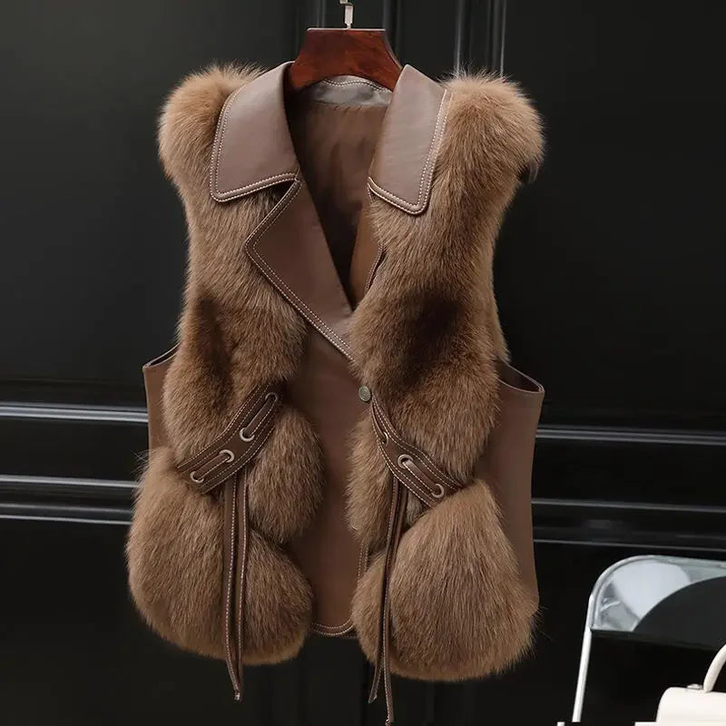 Antonia Fur Coat Vest