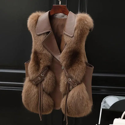 Antonia Fur Coat Vest