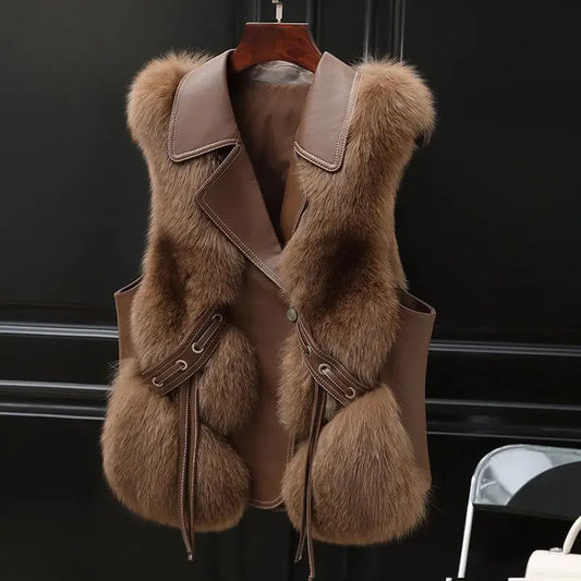Antonia Fur Coat Vest