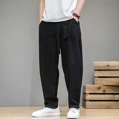 Satori Cotton-Linen Joggers