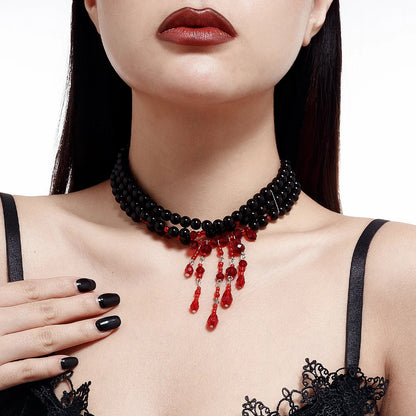 Scarlet Drop Necklace